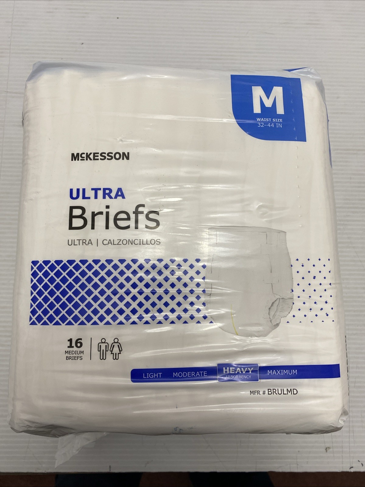 New Unisex Adult Sz Med.32 To 44″ Incontinence Brief McKesson Ultra Tab Closure