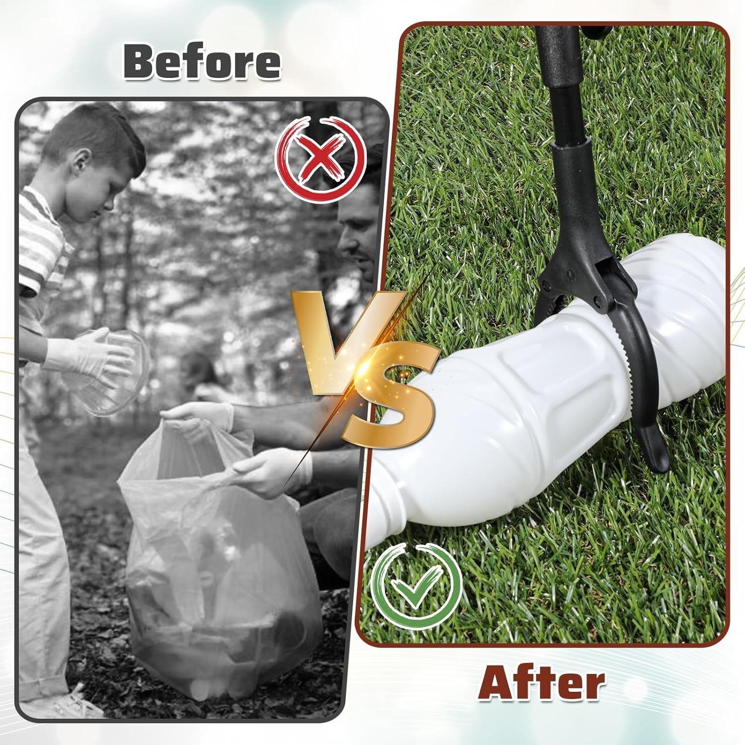 Durable 11″ Anti-Slip Grabber Tool with 360° Rotation – 2 Pack for Mobility Aid