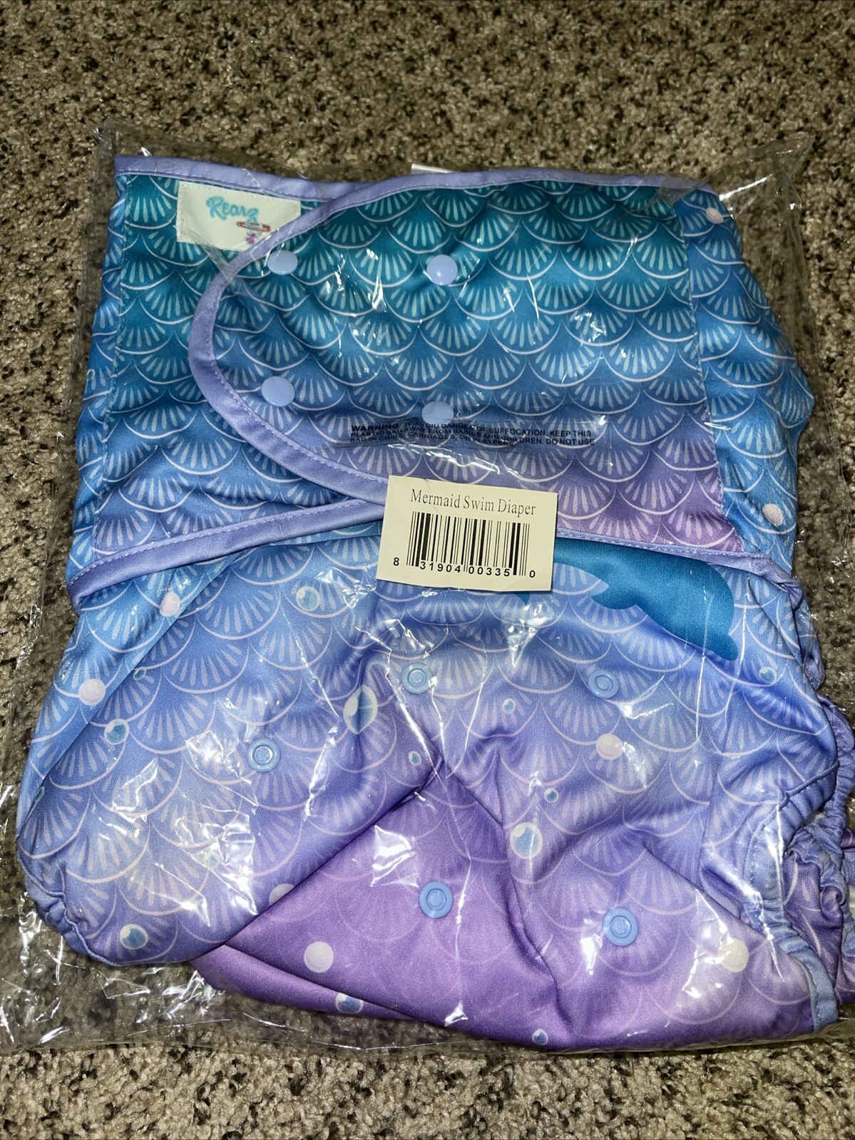 New Rearz Mermaid Adult Swim Diaper