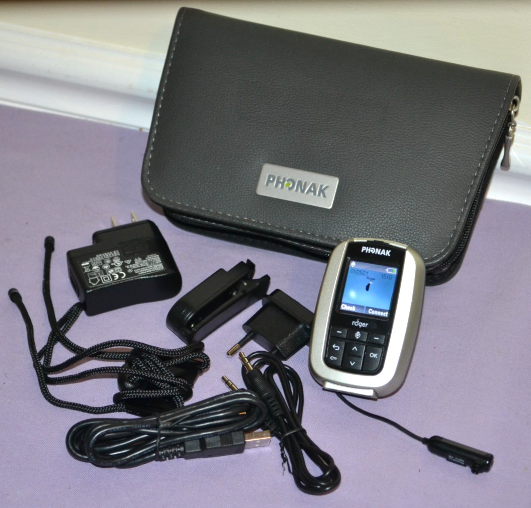 PHONAK Roger / FM Inspiro Transmitter W/Microphone, Case & Accessories-New Other