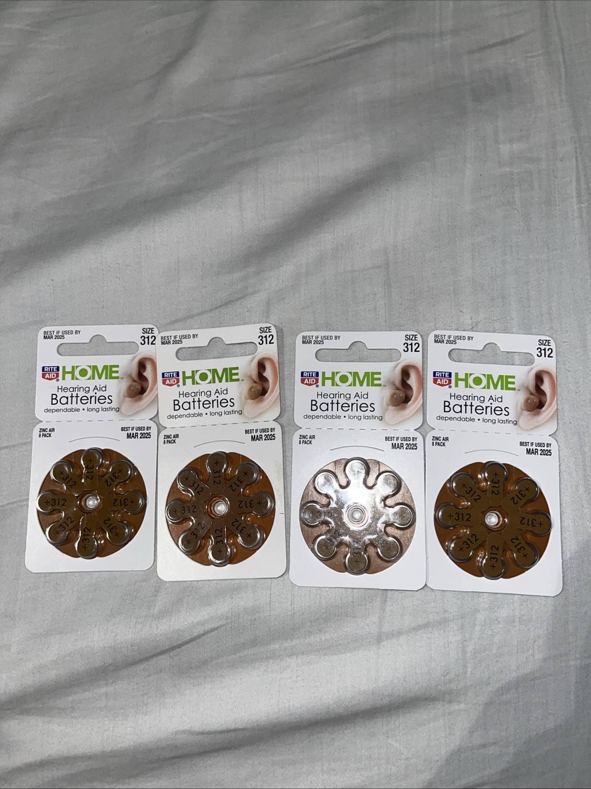 Hearing Aid Batteries HOME SIZE 312 (Dependable, Long Lasting) 1 PACK PER