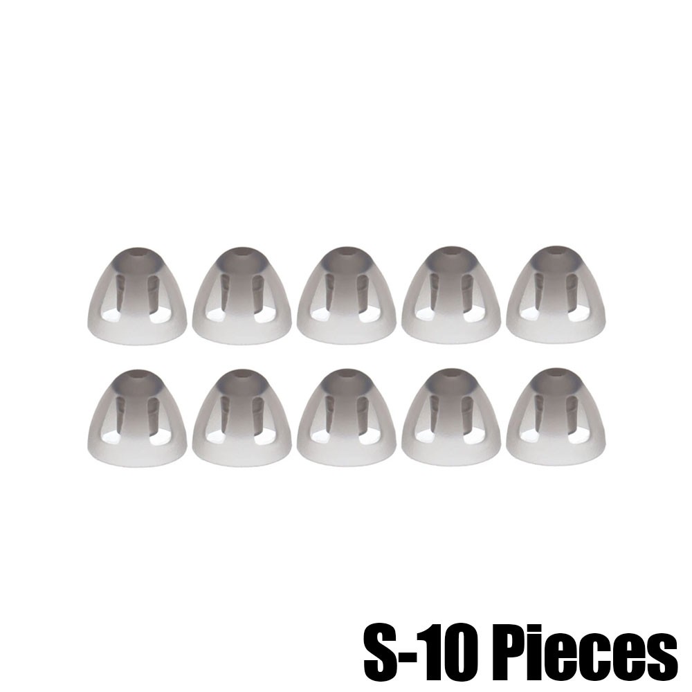 10 Pcs Hearing Aids Dome Soft Open Domes Black Layer Replacements Eartip New