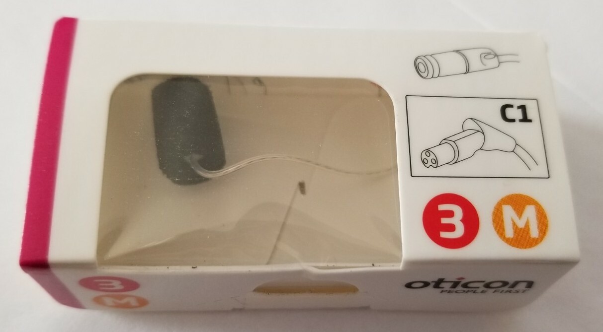 HEARING AID SPEAKER UNIT ~ MEDIUM C1 ~ Size 3 ~ RIGHT Side ~ BNIB