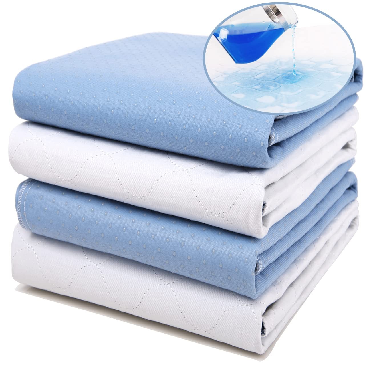 Bed Pads For Incontinence Washable Waterproof Mattress Protector 34×36 4 Pack