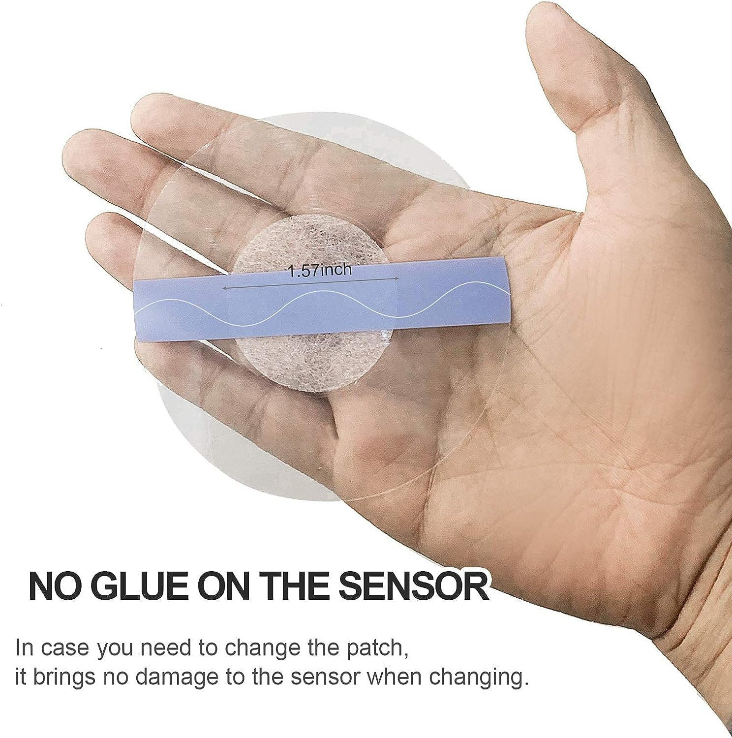 60Pcs Waterproof Libre Sensor Covers,Latex-Free Medical Adhesive Patches for Lib