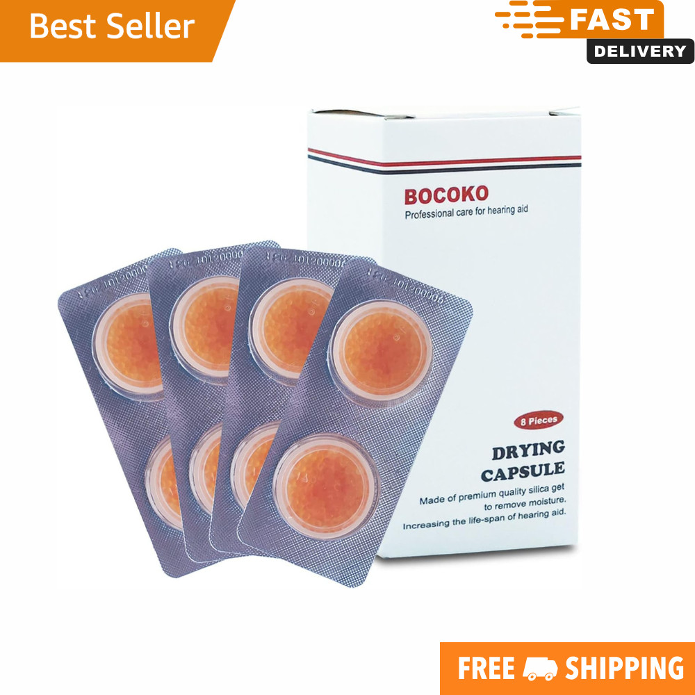 8 Pieces Hearing Aid Drying Capsules C&C Dry-Cap for Phonak, Starkey and Unitron