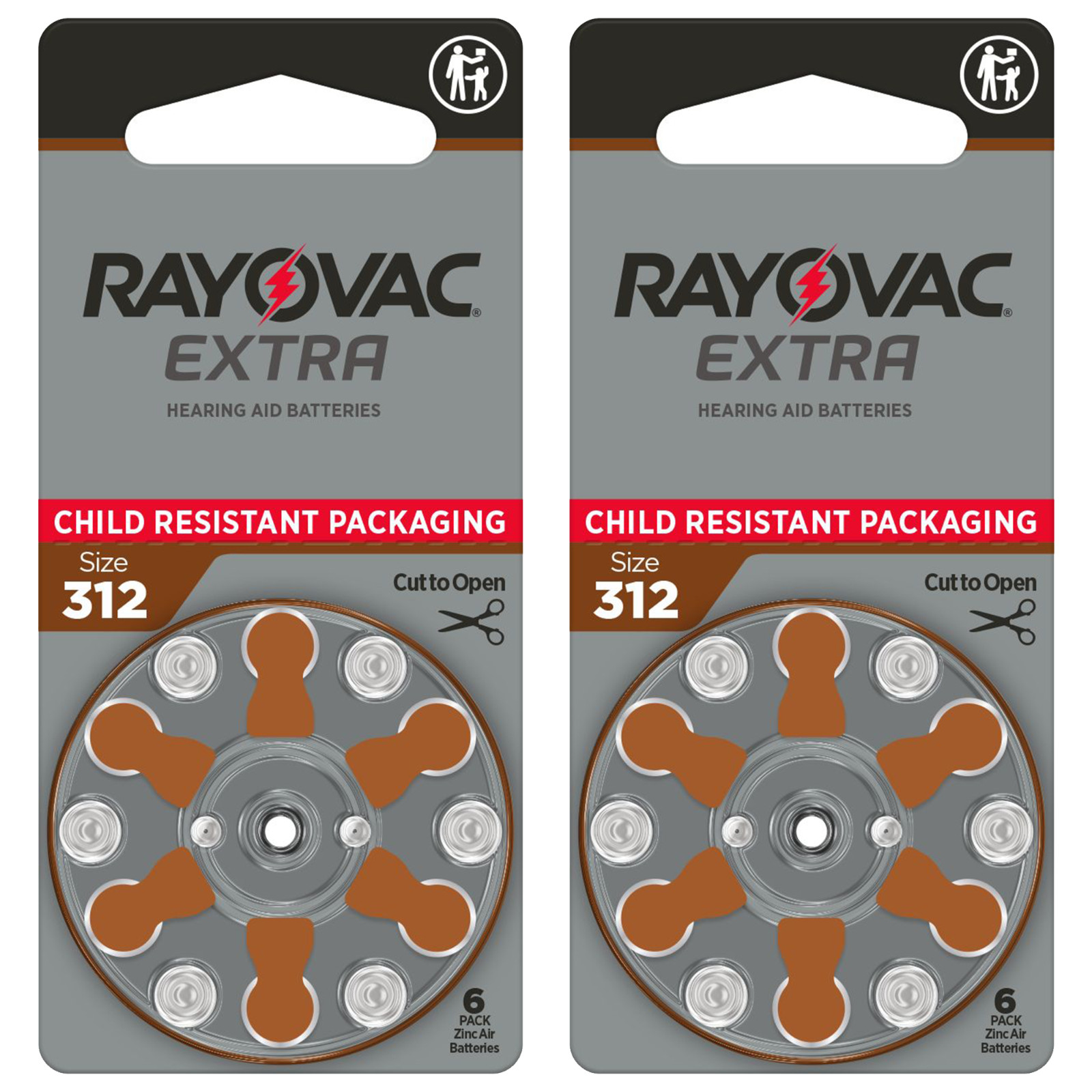 Rayovac Extra Size 312 Zinc Air Hearing Aid Batteries – Multiple Pack Available