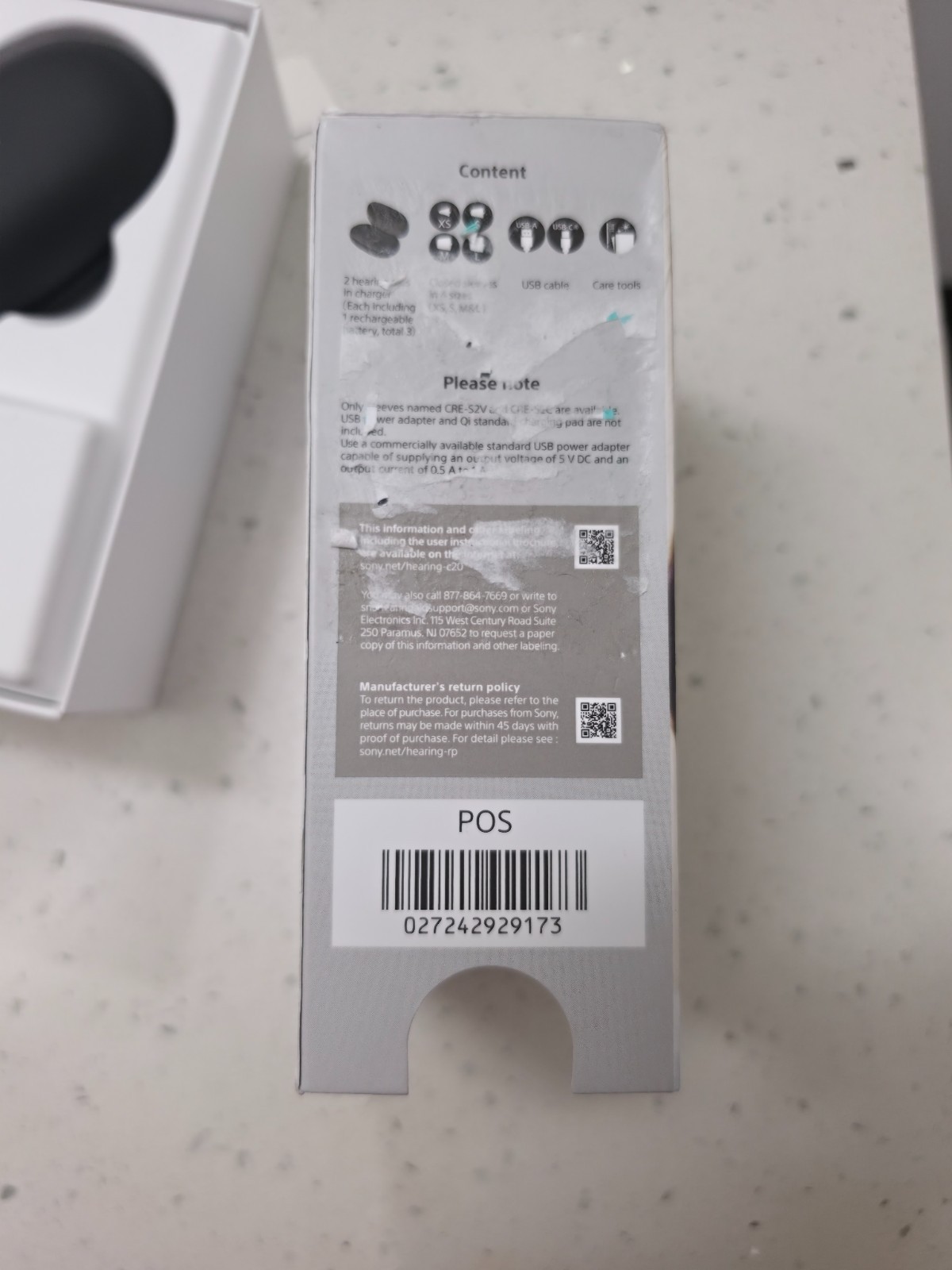 Sony CRE-C20 Self-Fitting OTC Hearing Aids for Mild to Moderate Hearing Loss