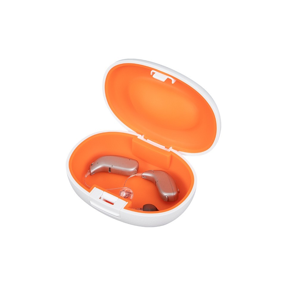 Hearing Aid Case Hard Portable Storage Case for BTE CIC IIC ITE Hearing Aids