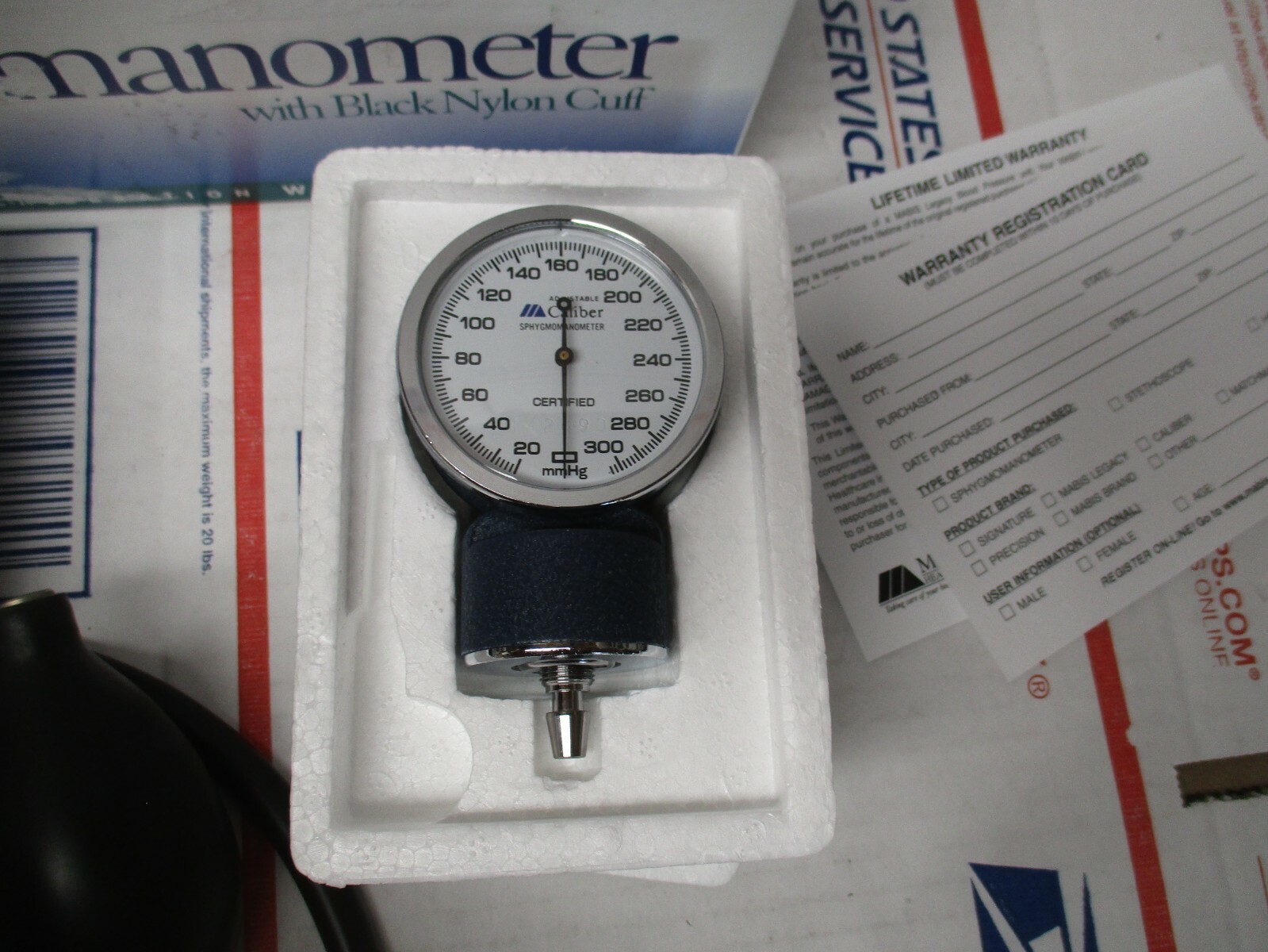 NEW MABIS LEGACY ANEROID SPGMOMANOMETER MANUAL BLOOD PRESSURE MONITOR TESTER