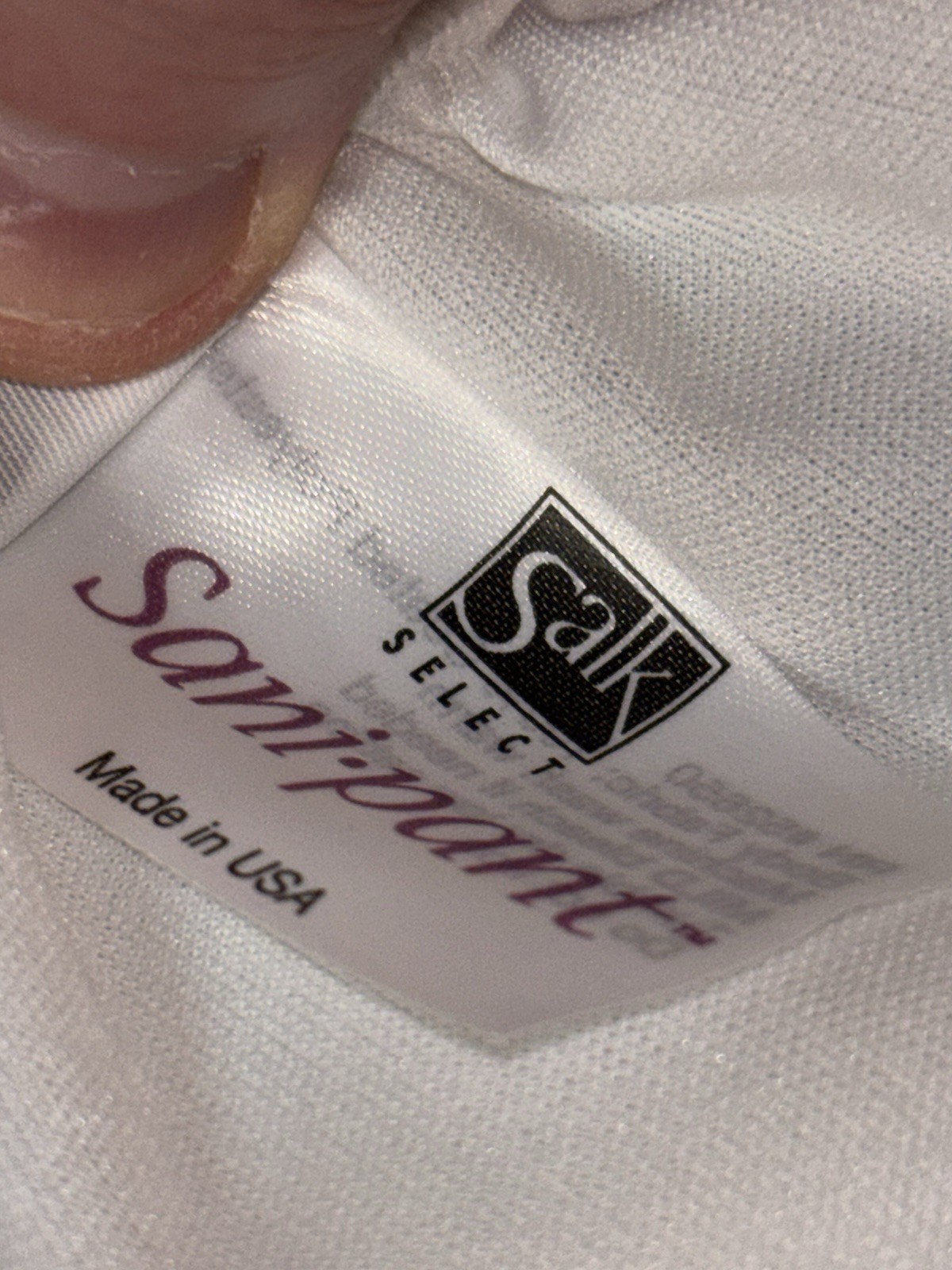 Salk Select Sani-Pant Small Waist 22” To 28” OOP NEW Incontinence Brief Cover