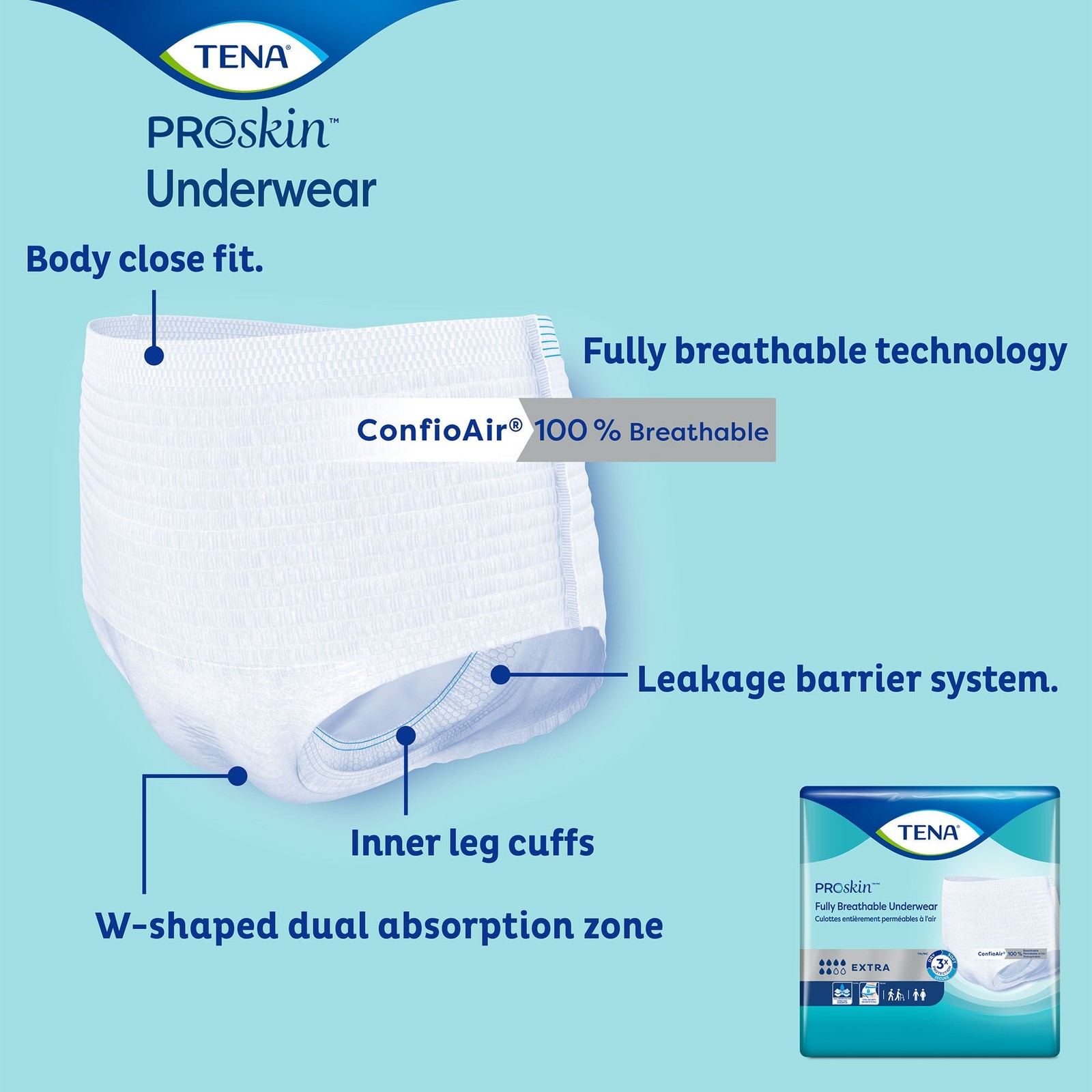 TENA Disposable Underwear Medium Ultimate-Extra 16 Ct