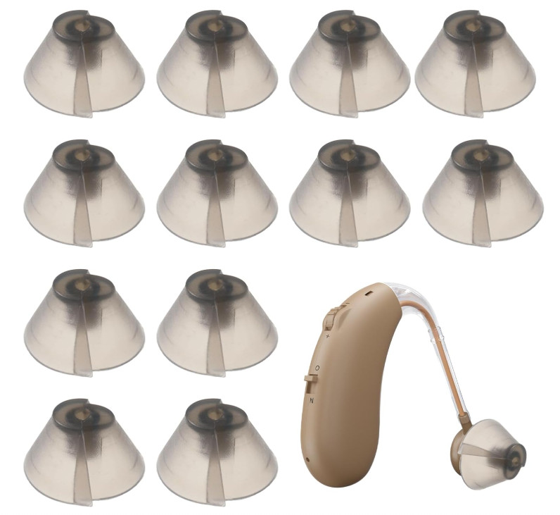 Lusofie 12 Pcs Hearing Aid Domes Silicone Resound Phonak Hearing Aid Accessories