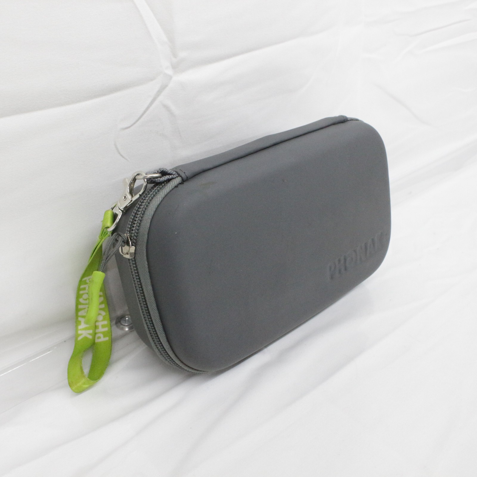 Large Double PHONAK Hearing Aid Clamshell Hard Soft Case Only Storage Travel