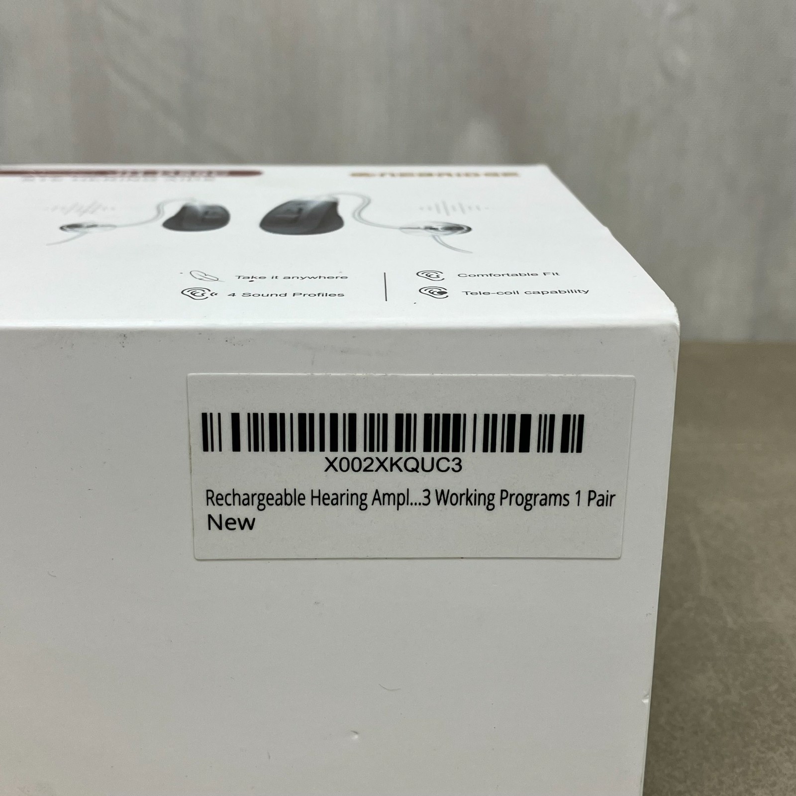 Nebridge Rechargeable BTE Hearing Aids JH-D59C Digital Amplifier Pair w/ 4 Sound