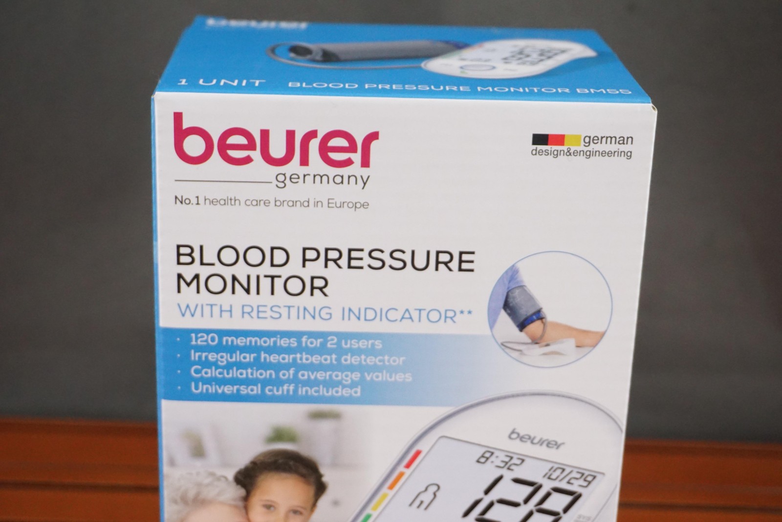 Beurer BM55 Blood Pressure Monitor White Upper Arm Cuff Automatic Portable New