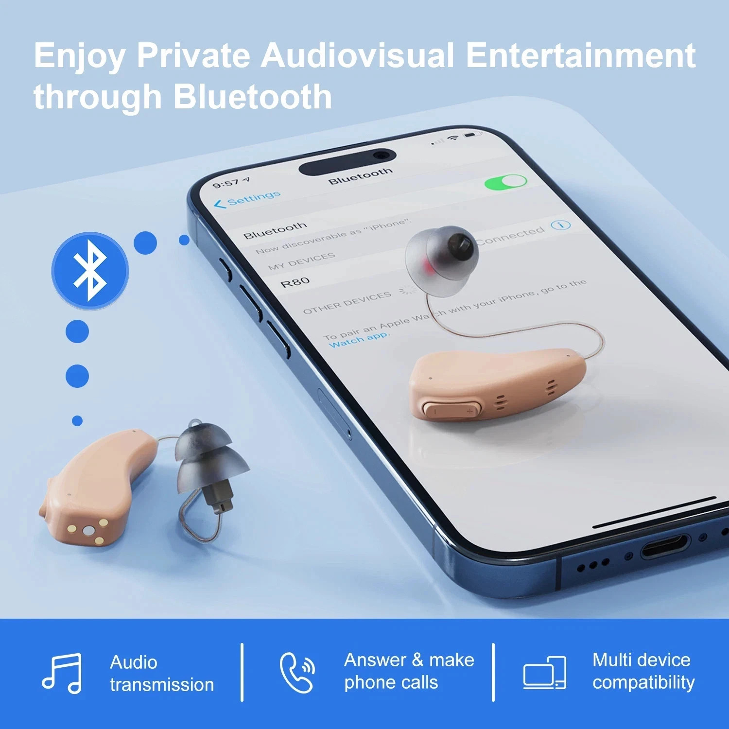BOSE LEXI B2 Rec OTC Hearing Device PROTOTYPE Bluetooth Full Streaming Device