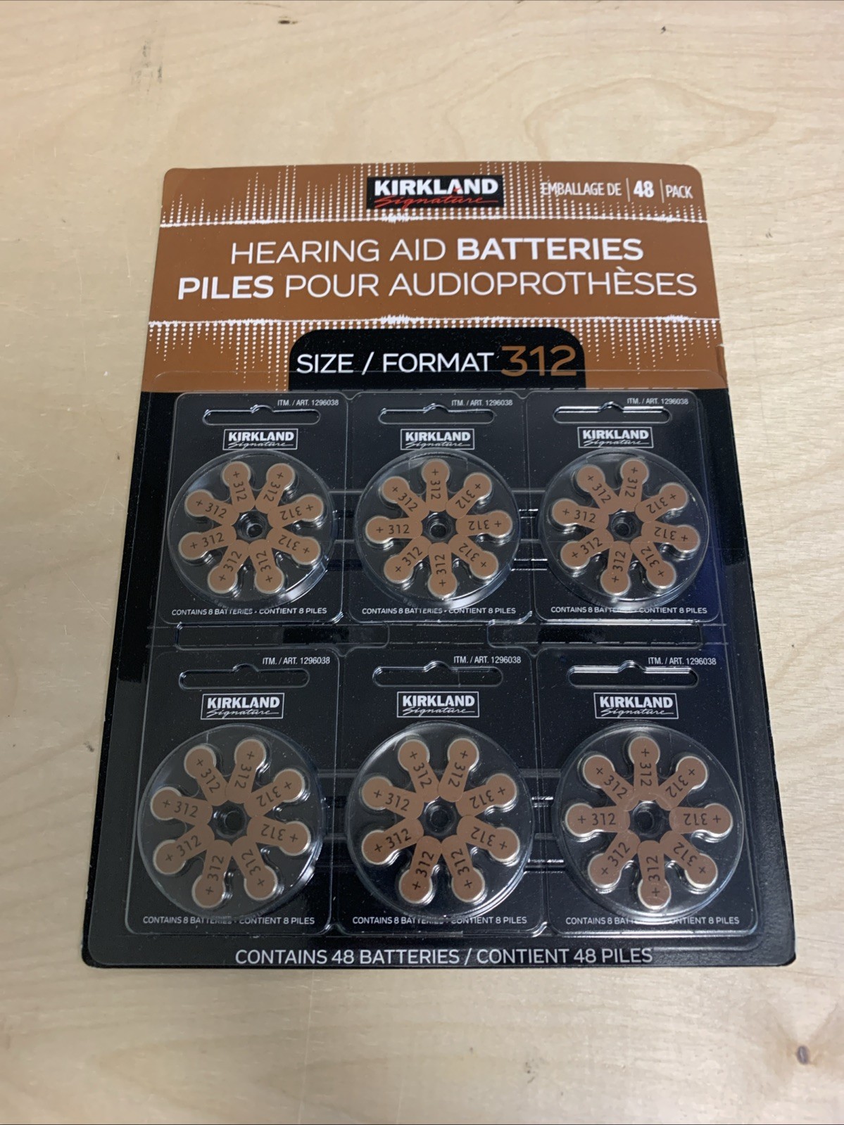 Hearing aid batteries size 312 1.45 Volt Mercury free