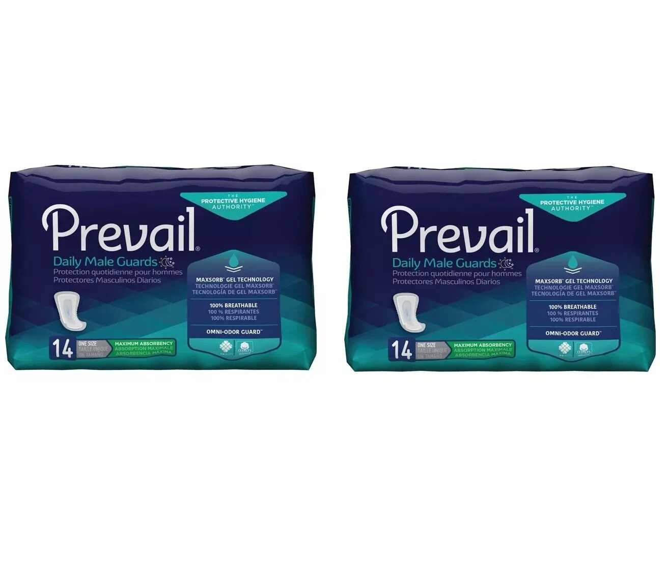 28 Pack Prevail Daily Men’s Guards Maximum Absorbency *DISCREET SHIPPING*
