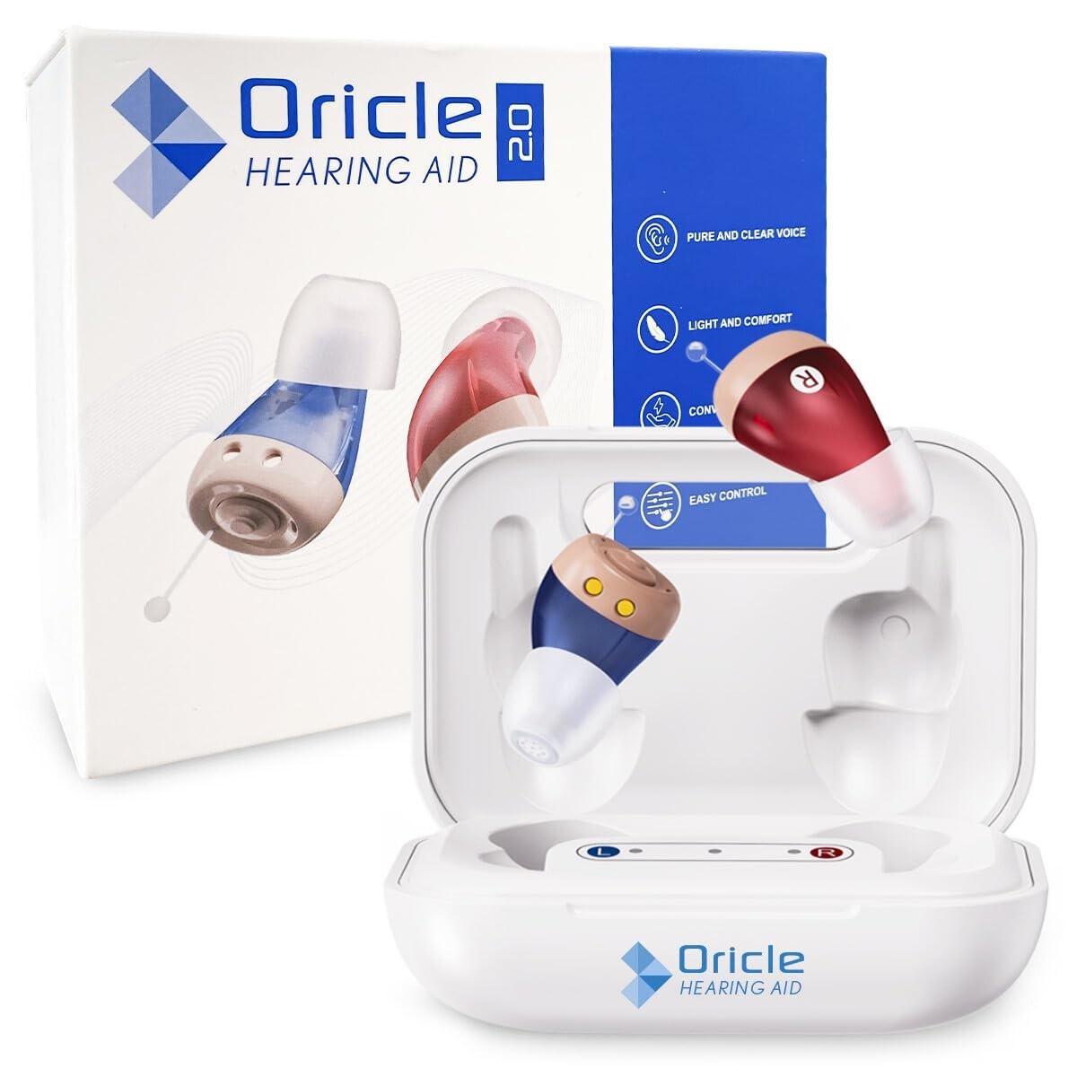for Seniors – Hearing Aids for Adults with Advanced Noise Cancellation – Easy…
