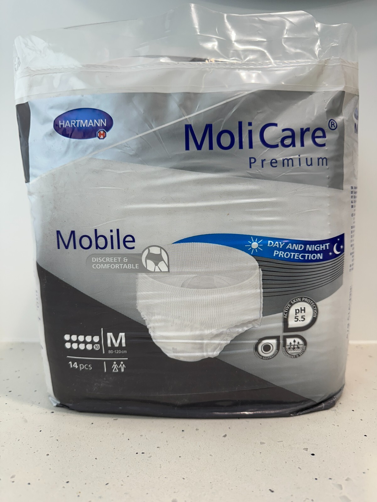 MoliCare Premium Mobile 10 Drops Medium Unisex 14 pack Day & Night Protection