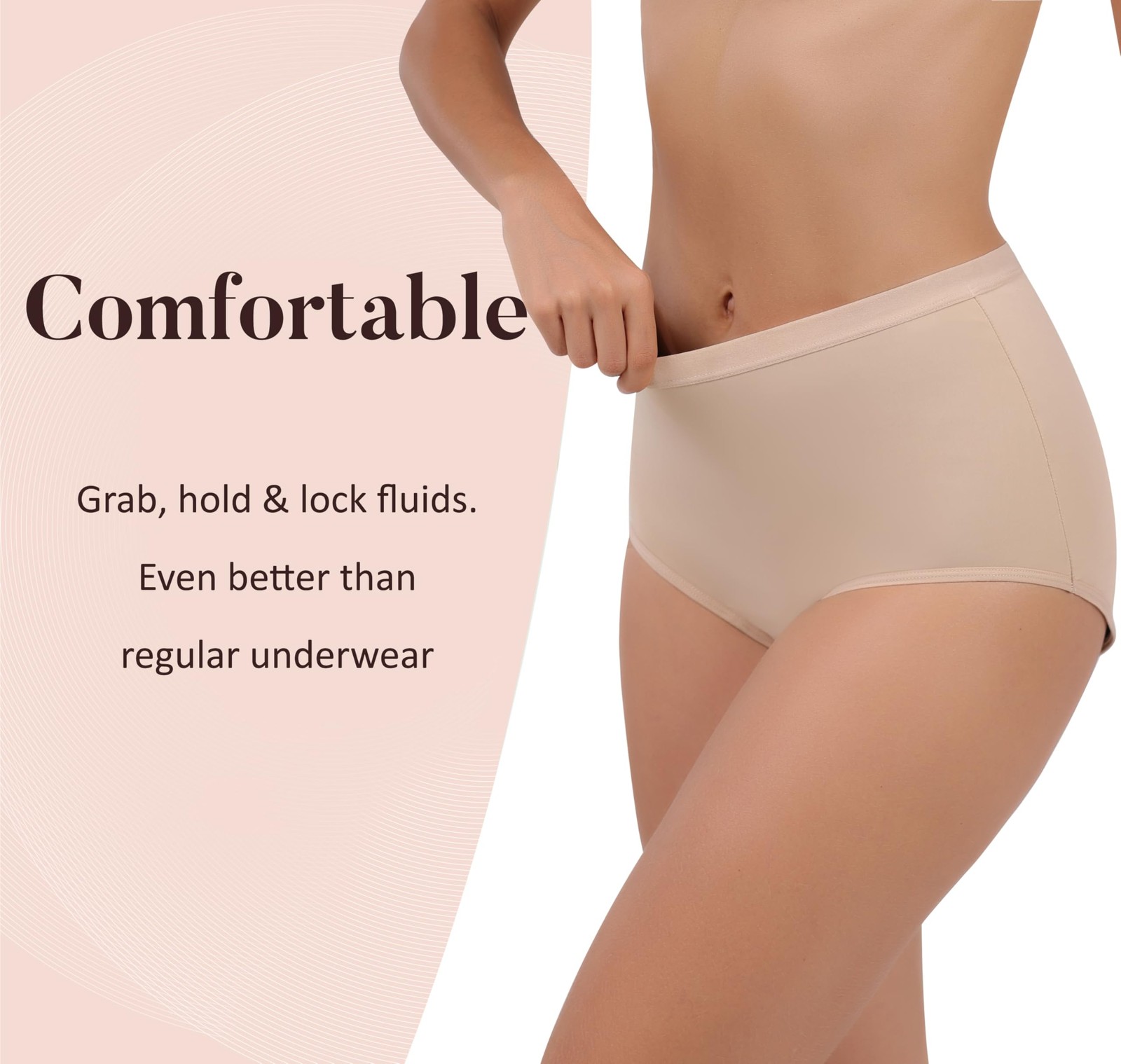 AIRCUTE Super Absorbent Incontinence Underwear for Women Leak Proof Heavy Bladde
