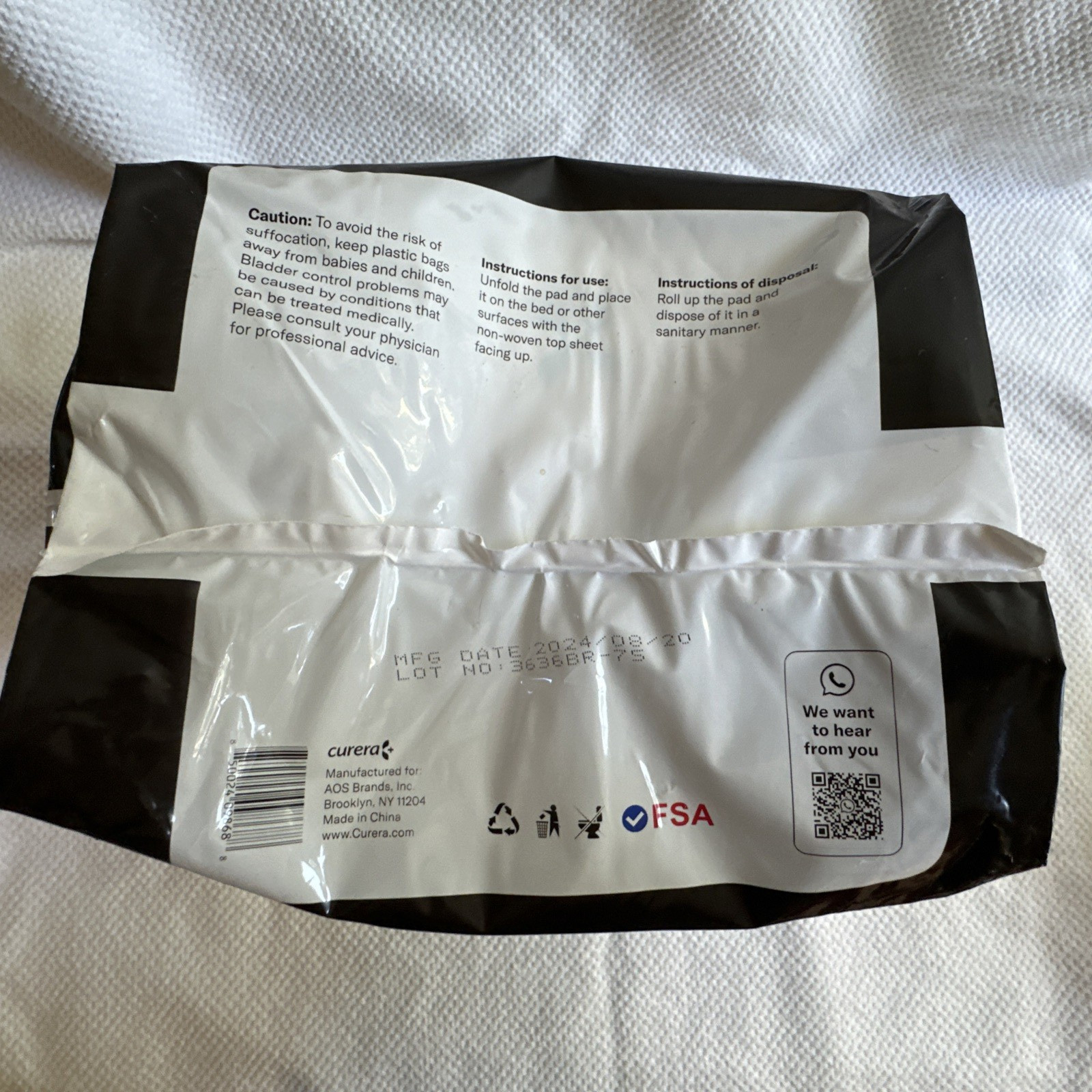 Chucks MAX Hospital Grade Bed Pads 3XL 36 x 36 10 Pack Disposable Incontinence