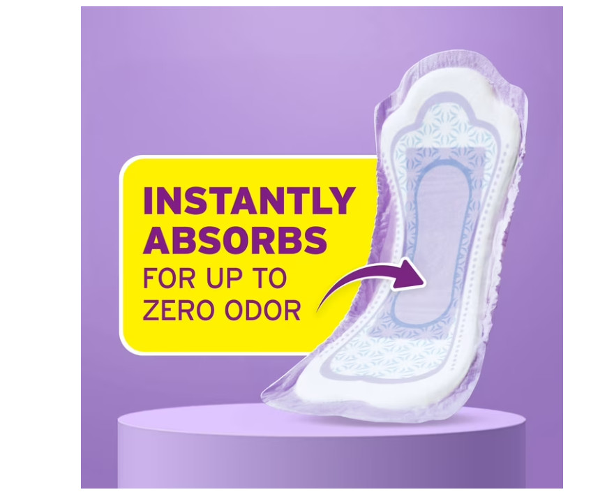 Poise Incontinence Pads for Women Ultimate Absorbency Long 90 Count 6 Drop