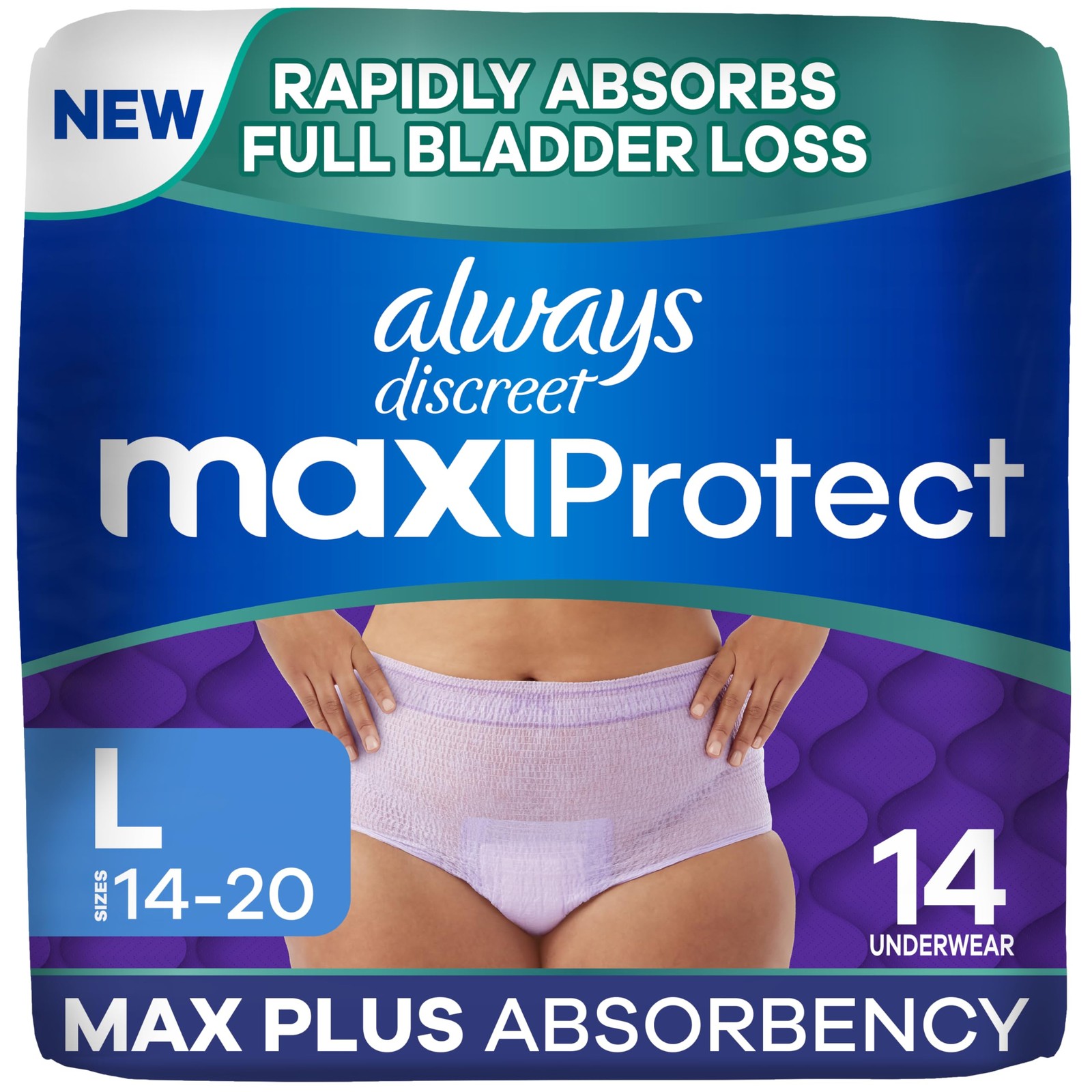 MaxiProtect Adult Diapers for Women, Incontinence Underwear, Scented, Postpar…