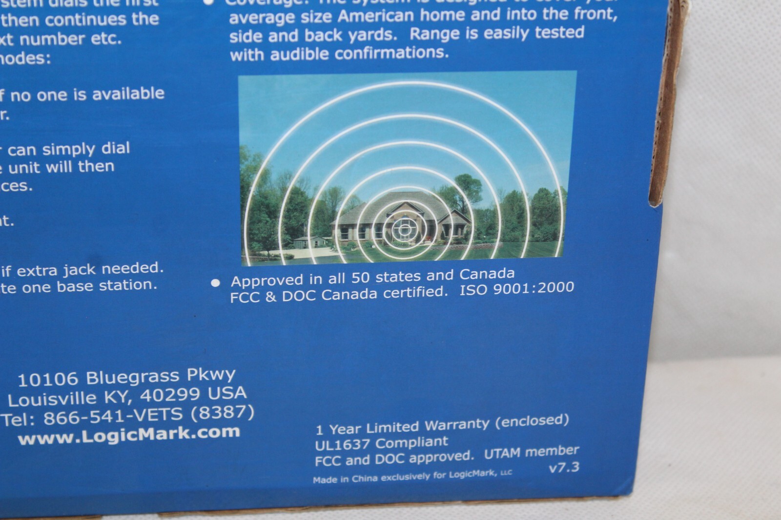 LogicMark Freedom Alert 35511 2-Way Voice Emergency Pendant Communicator