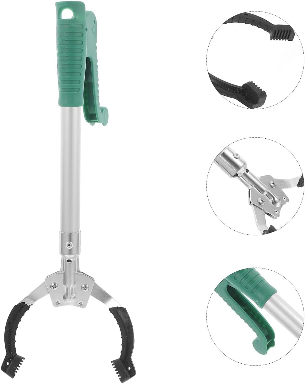 Trash Grabber Tool 16 Inch Portable Reacher with Ergonomic Handle Lightweight Pi
