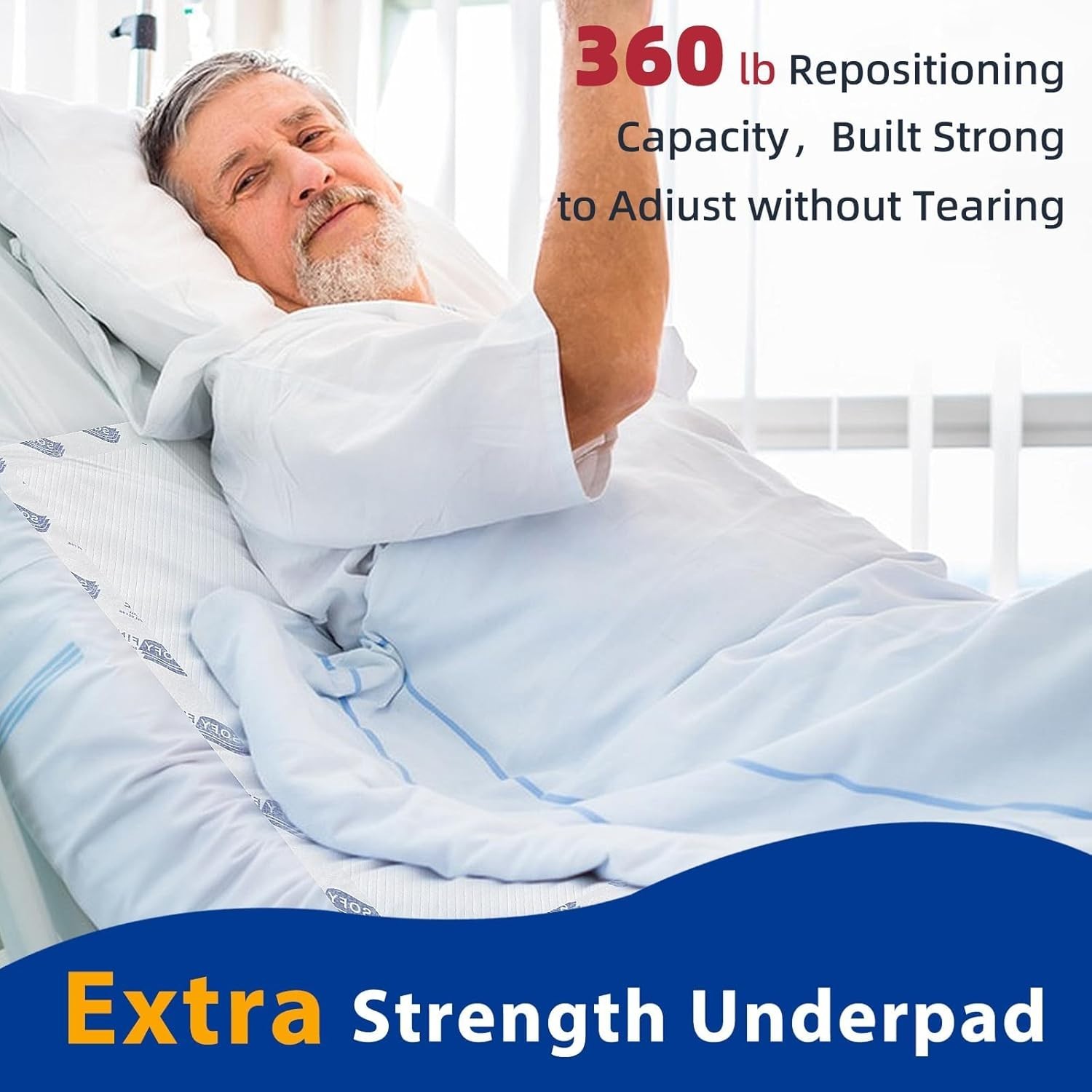 Extra Large Disposable Bed Pads 36″x 48″20 Count Adult Chucks Incontinence Un…