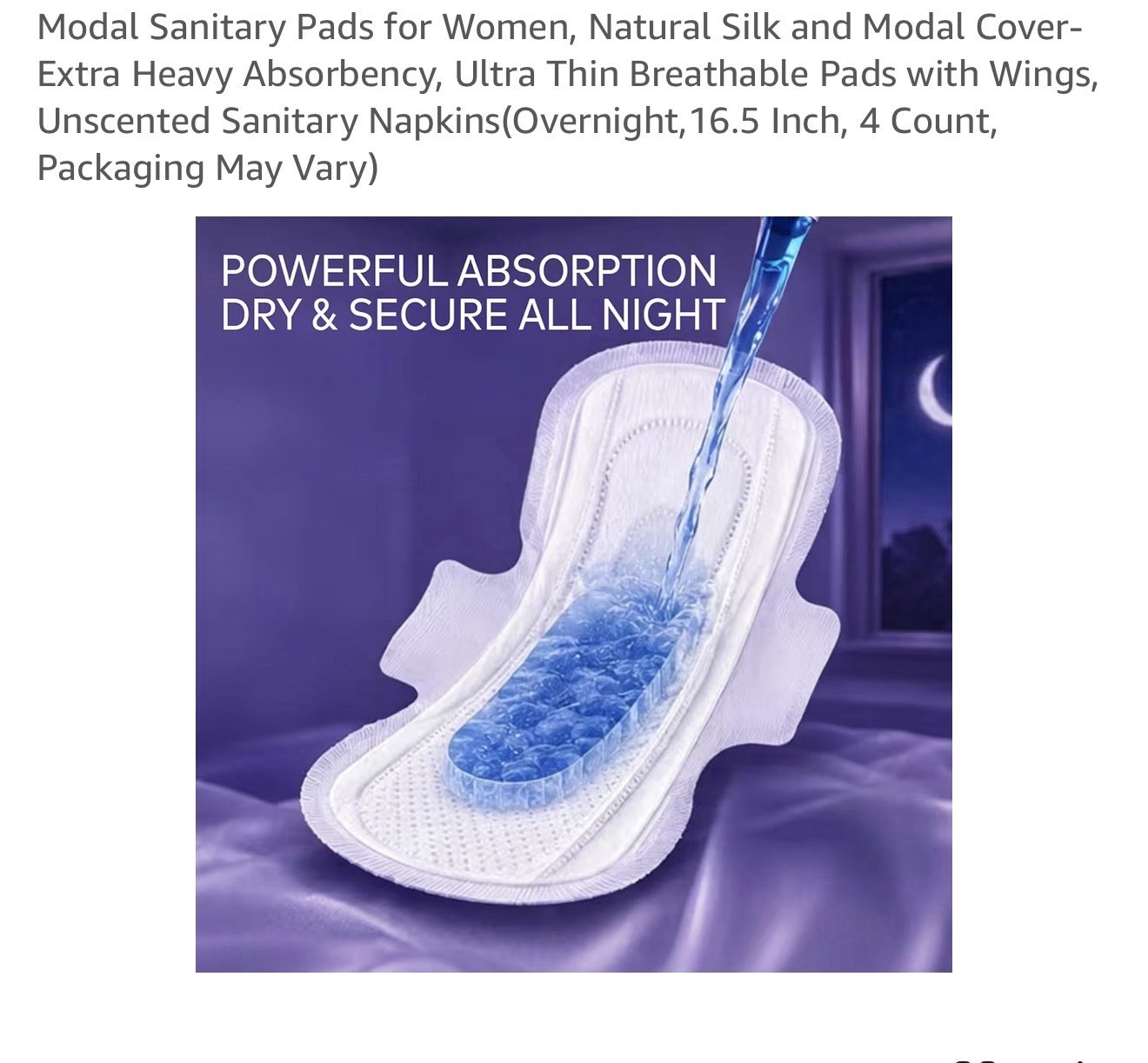 Modal Sanitary Pads for Women – Extra Heavy Absorbency Natural Silk Period Pads