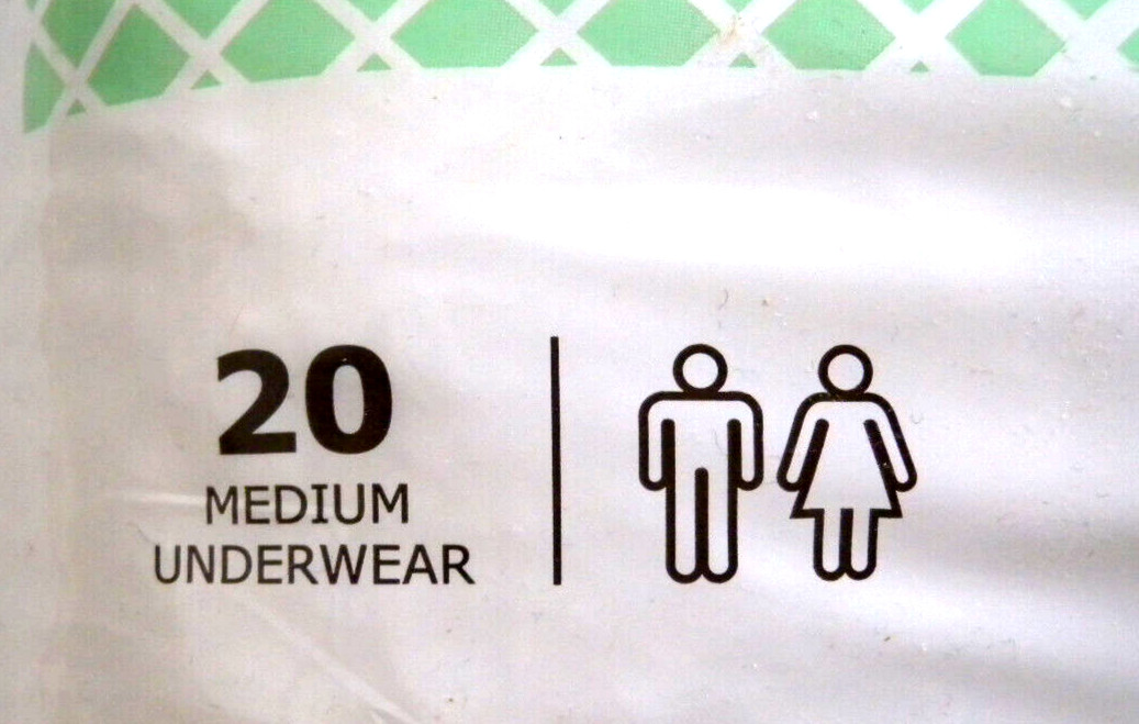 McKesson Adult Disposable Pull On Up Underwear Diapers M Heavy Absorbency 20 Ct