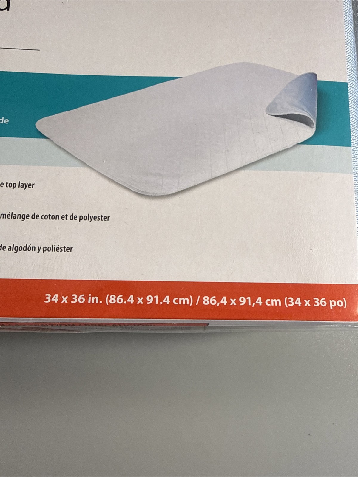 Cardinal Health Reusable Underpad 34 in x 36 in – 1 Count 4 Layer Protection