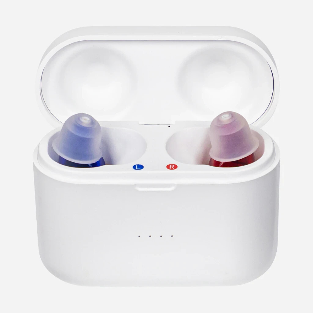 Audious CIC Rechargeable HD Sound Invisible Hearing Device Set USA SELLER
