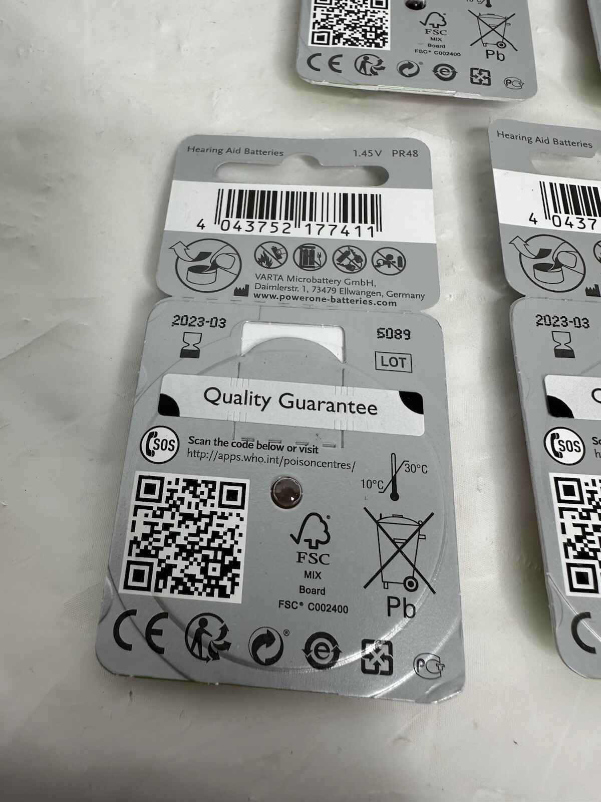 7 Powerone Size 13 Hearing Aid Batteries P13 Pack of 42 Expire 3/2023