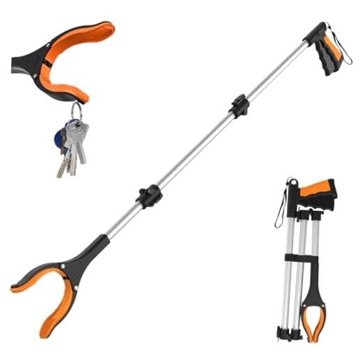 43″ Heavy Grabber Tool Industrial Pick Up Stick Hand Grip Reach Trash Reacher