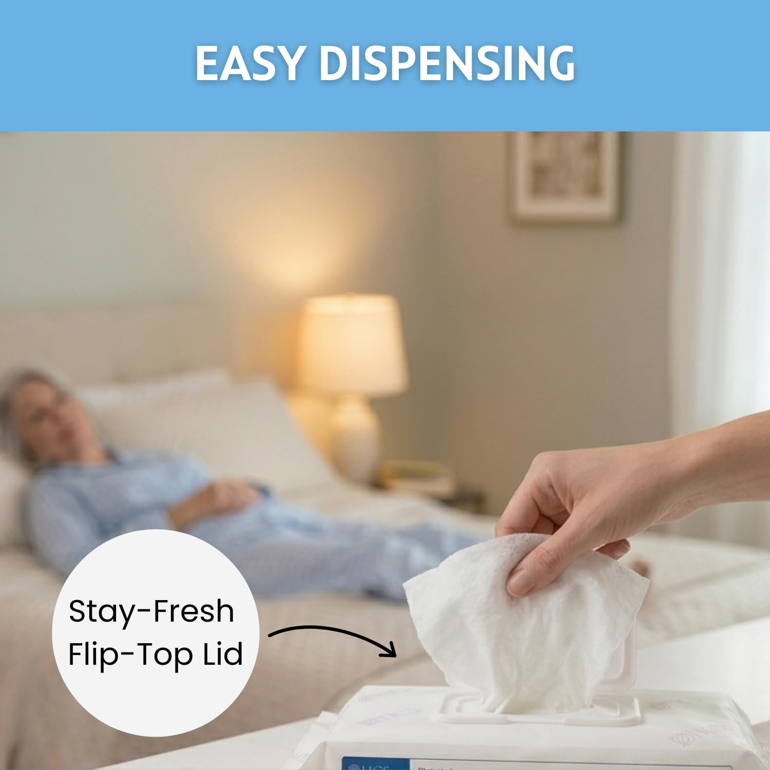 HCS Extra Large Adult Wipes – Elderly, Incontinence – Body Wet Wipes
