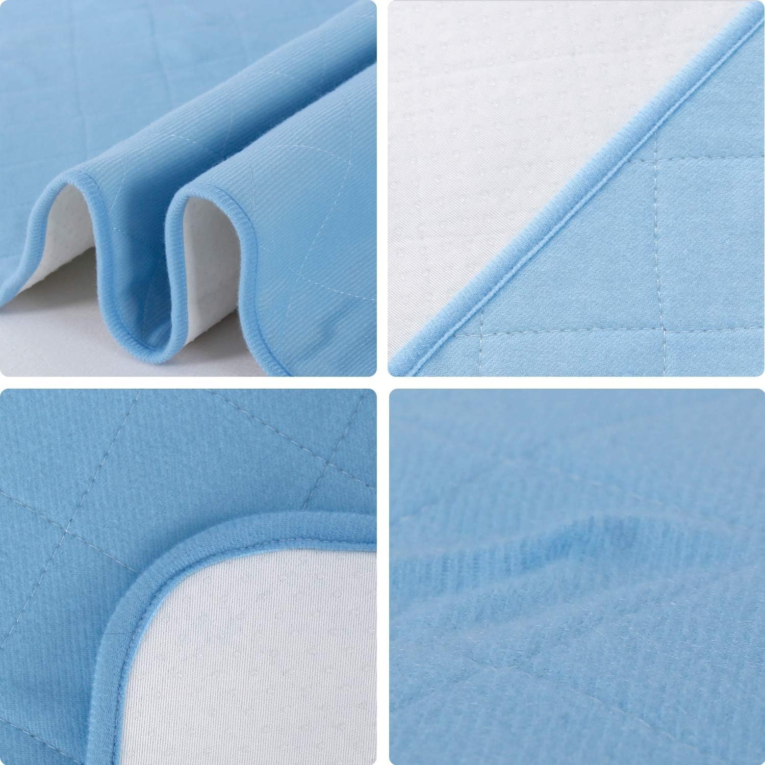 Hospital Bed Pads 34” X 76”, Non-Slip Washable Pee Pads and Mattress Protector