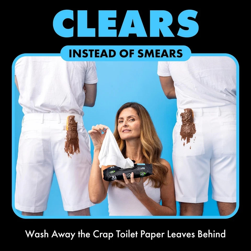 DUDE Wipes Unscented Flushable – 48 Count (Pack of 6)