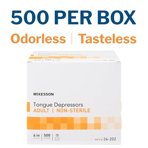 McKesson Wooden Tongue Depressors Adult Size 5000 Count