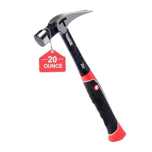 20 oz Heavy Duty One-piece Forged Hammer, Straight Claw 20 oz Claw Hammer