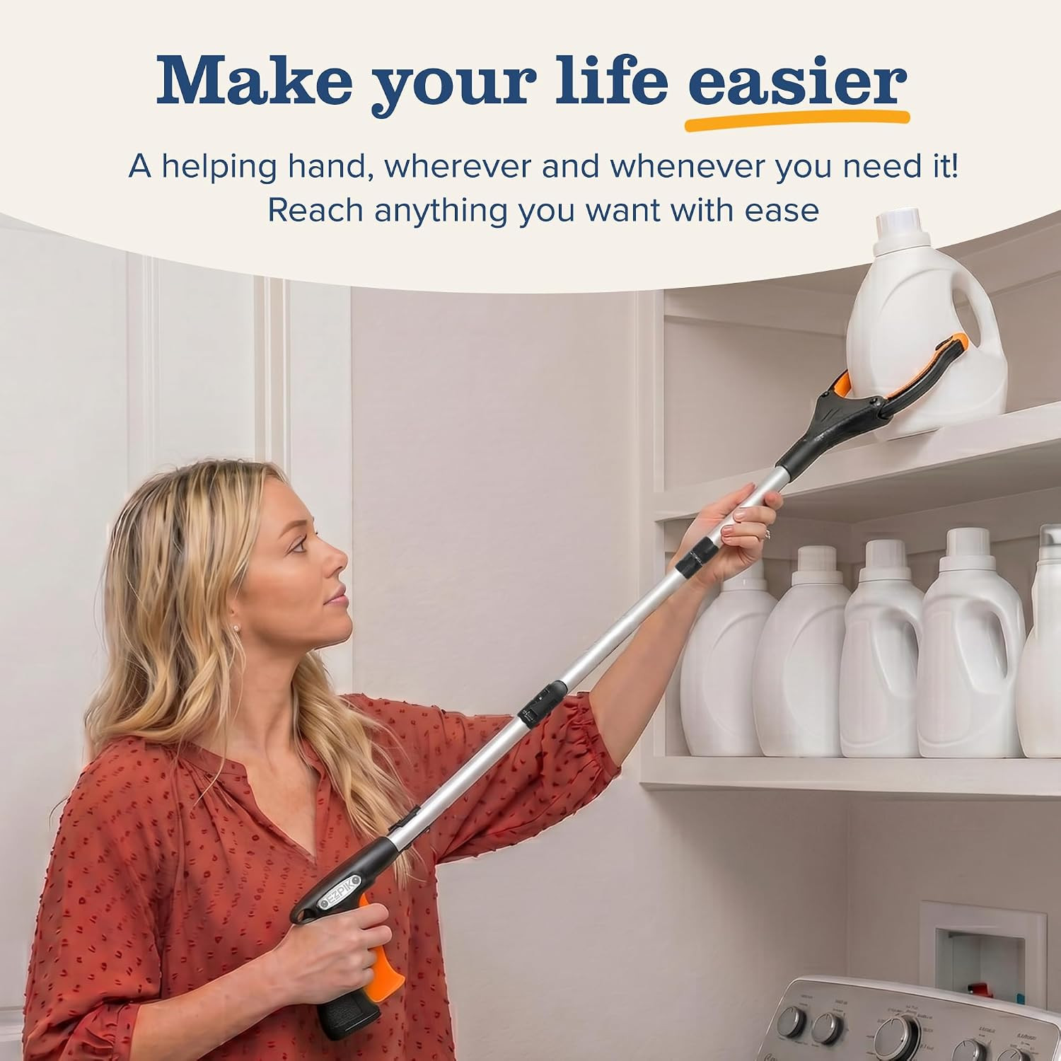 Pro 43″ Foldable Grabber Reacher Tool for Seniors – Grabbers for Elderly Reachin