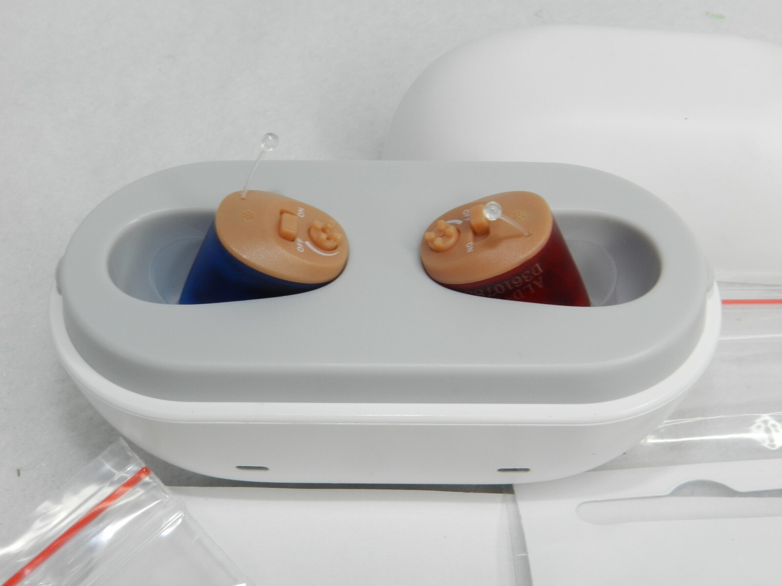 1 Pair Digital Hearing Aids Invisible In-Ear Enhancer Voice Sound Amplifier