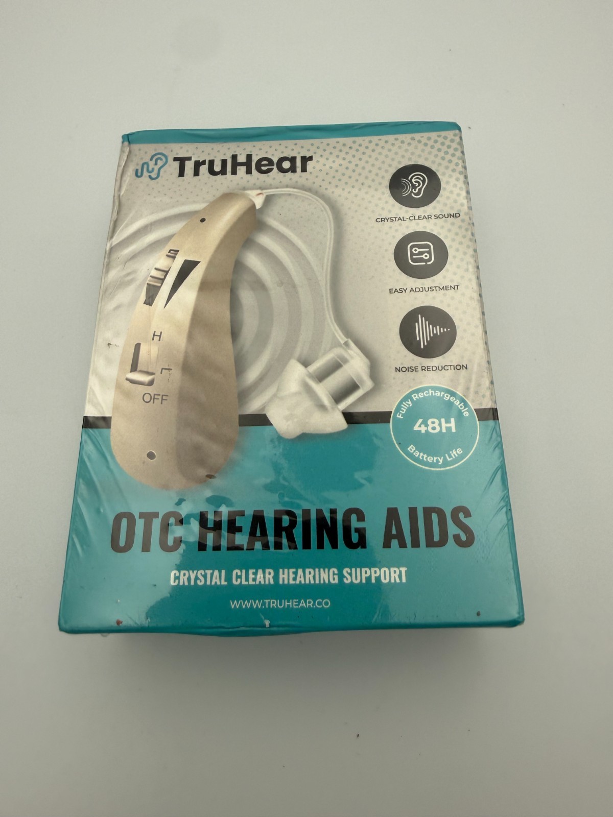 TruHear OTC Hearing Aids Crystal Clear Hearing Support Fully Rechargeable 48H