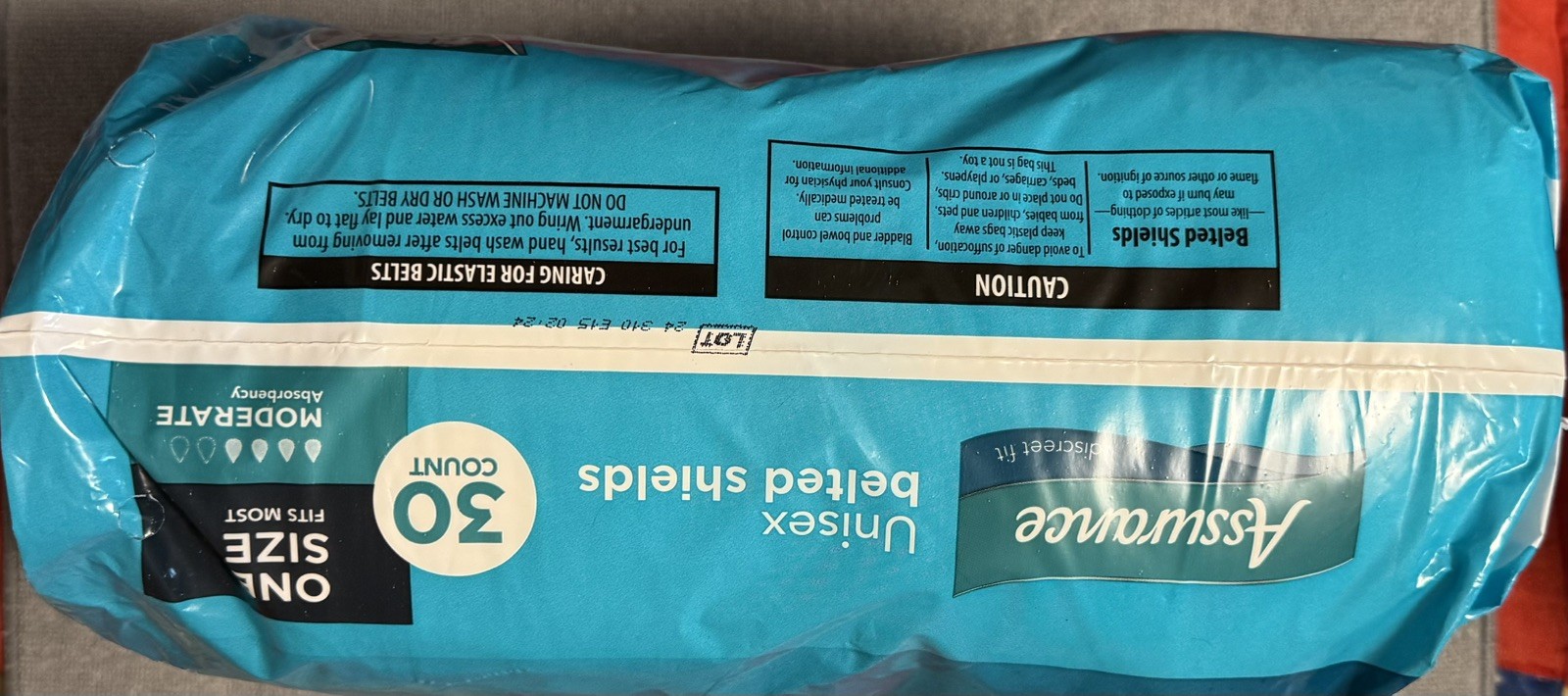 Assurance One Size Belted Undergarments Moderate Absorbency 30 Ct