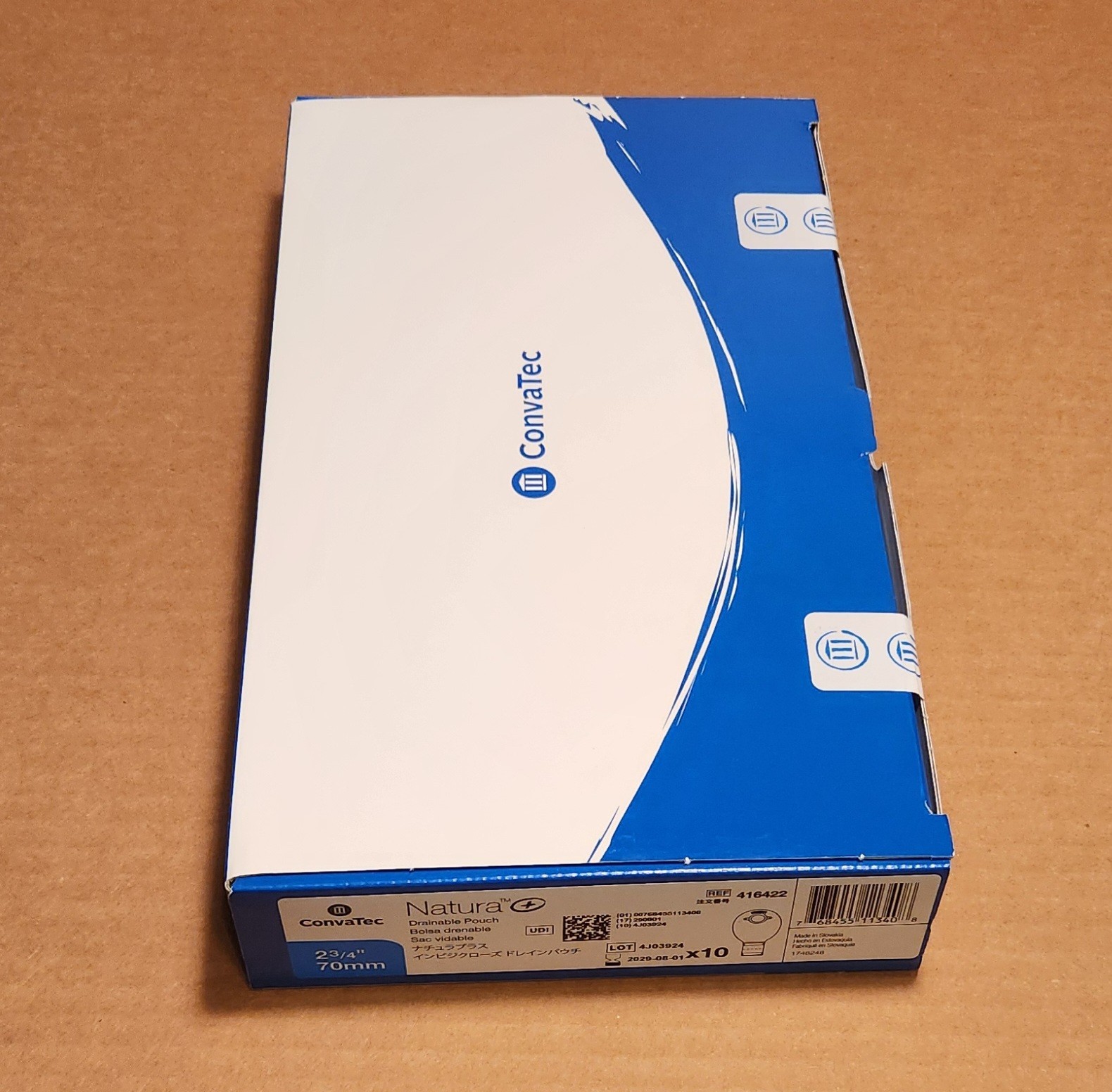 (10 CT) 1 BOX CONVATEC 416422 Drainable Pouches 2 3/4 in Flange Brand New