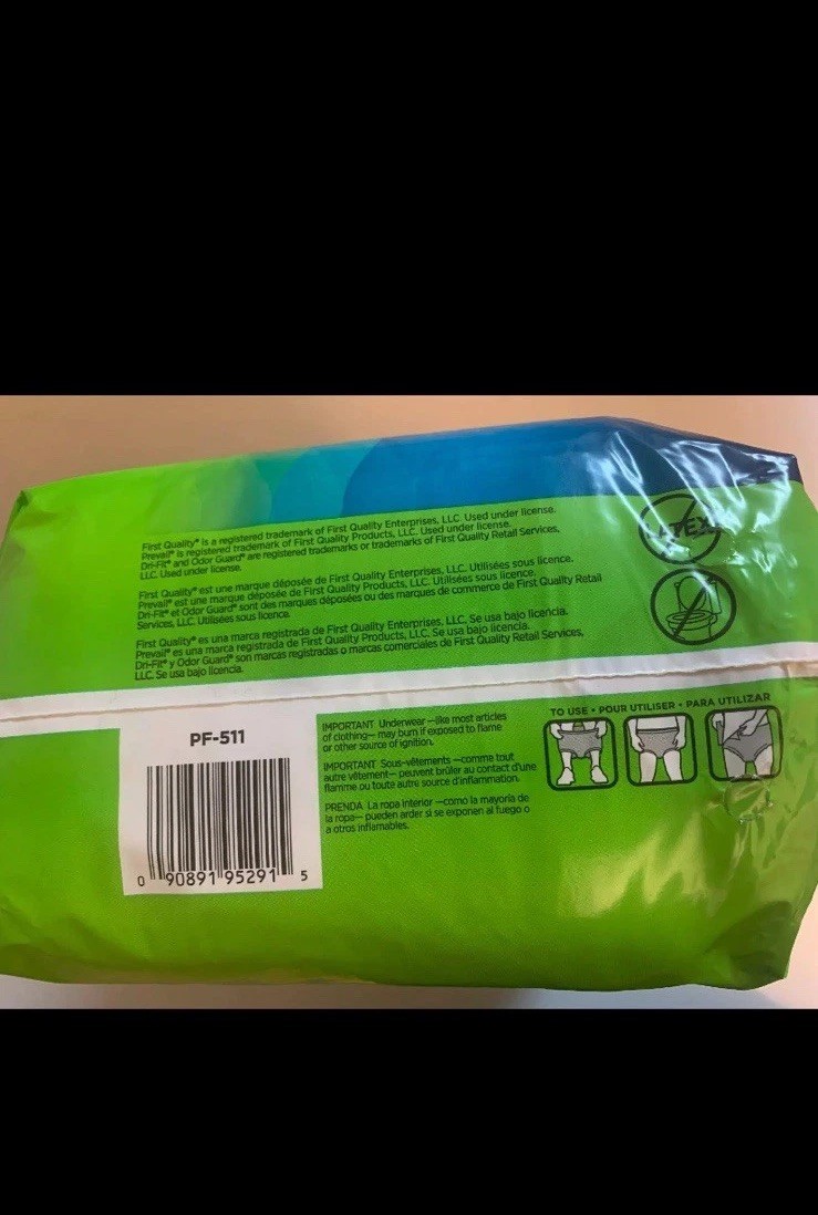 Prevail Per-Fit Daily Underwear Pull On Unisex SMALL PF511- 4 Bags 80 Total
