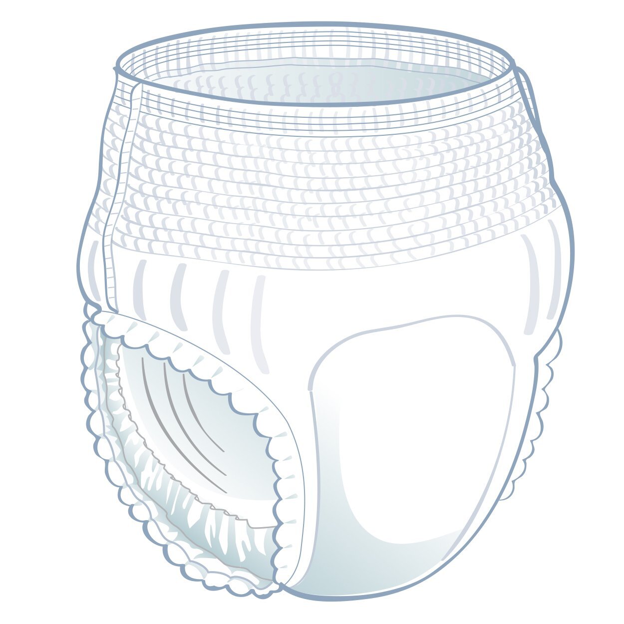 FitRight Ultra Absorbent Incontinence Underwear Medium 20 Count Pack of 4